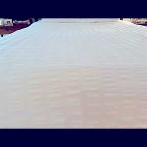 MATOUK Full/Queen Panama White Coverlet